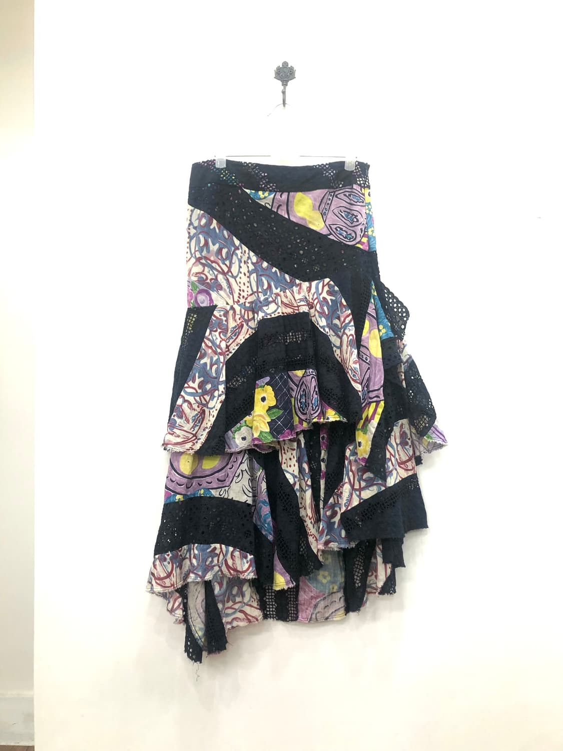 lavender patchwork lace layered skirt  상품이미지2