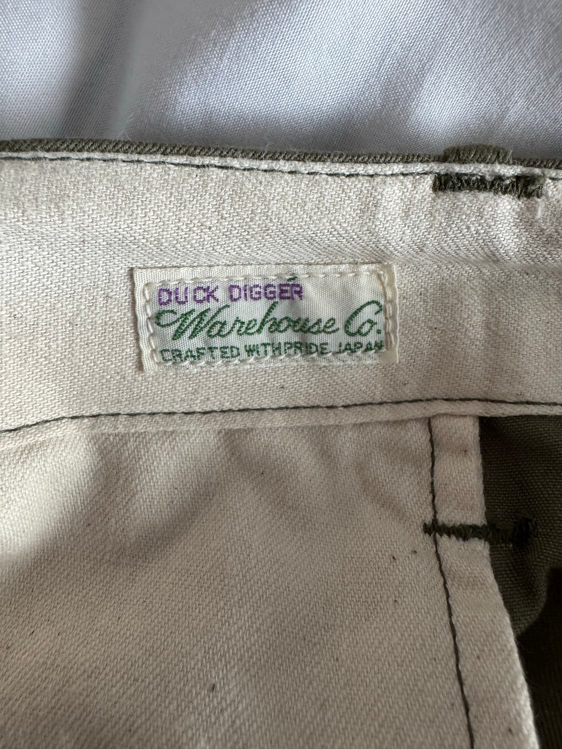 [34] 웨어하우스 1082 덕디거 치노 올리브 그린 상품이미지4