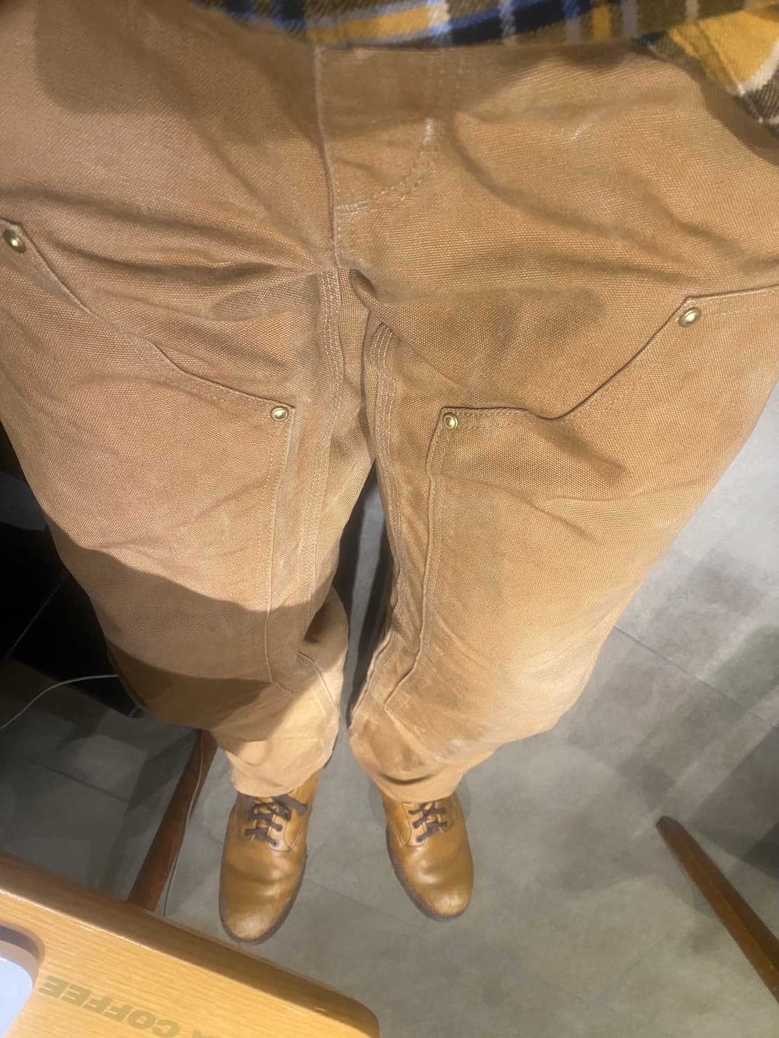 [33]빈티지 칼하트 더블니 B01 BRN 상품이미지1