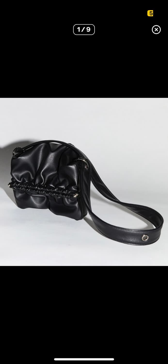 세이모온도 스트랩 번 백 s 블랙 상품이미지1