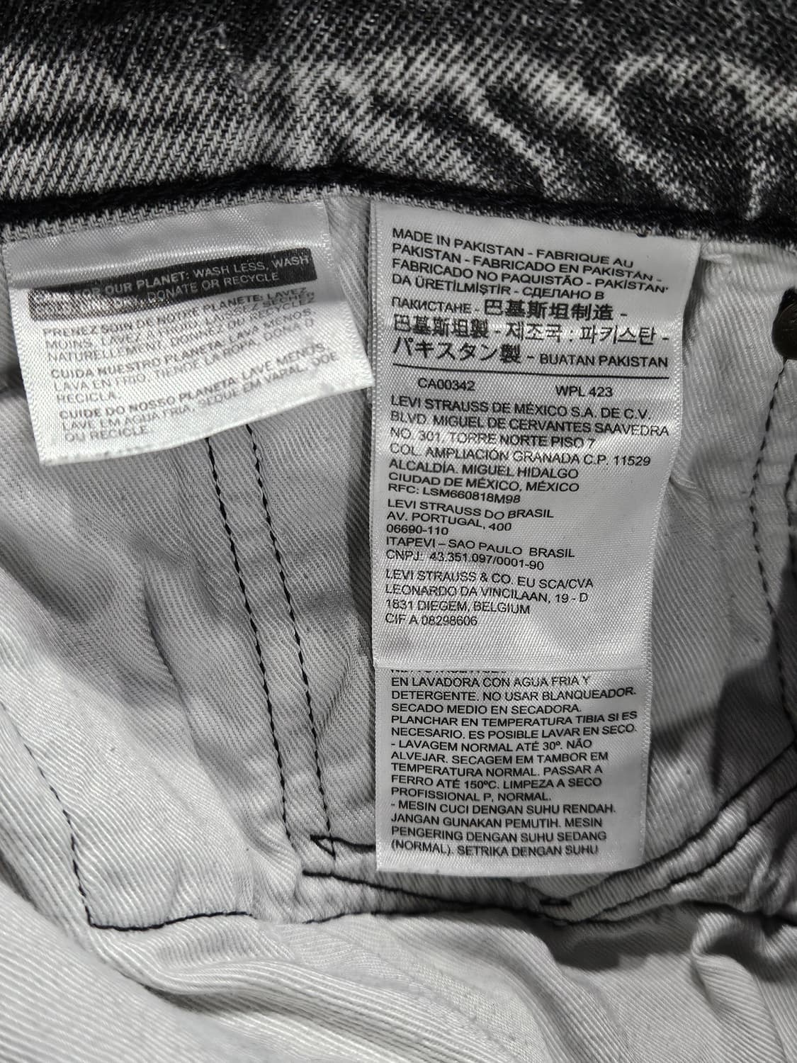 리바이스 블랙컬러 남성 허리 33 데님팬츠  상품이미지9