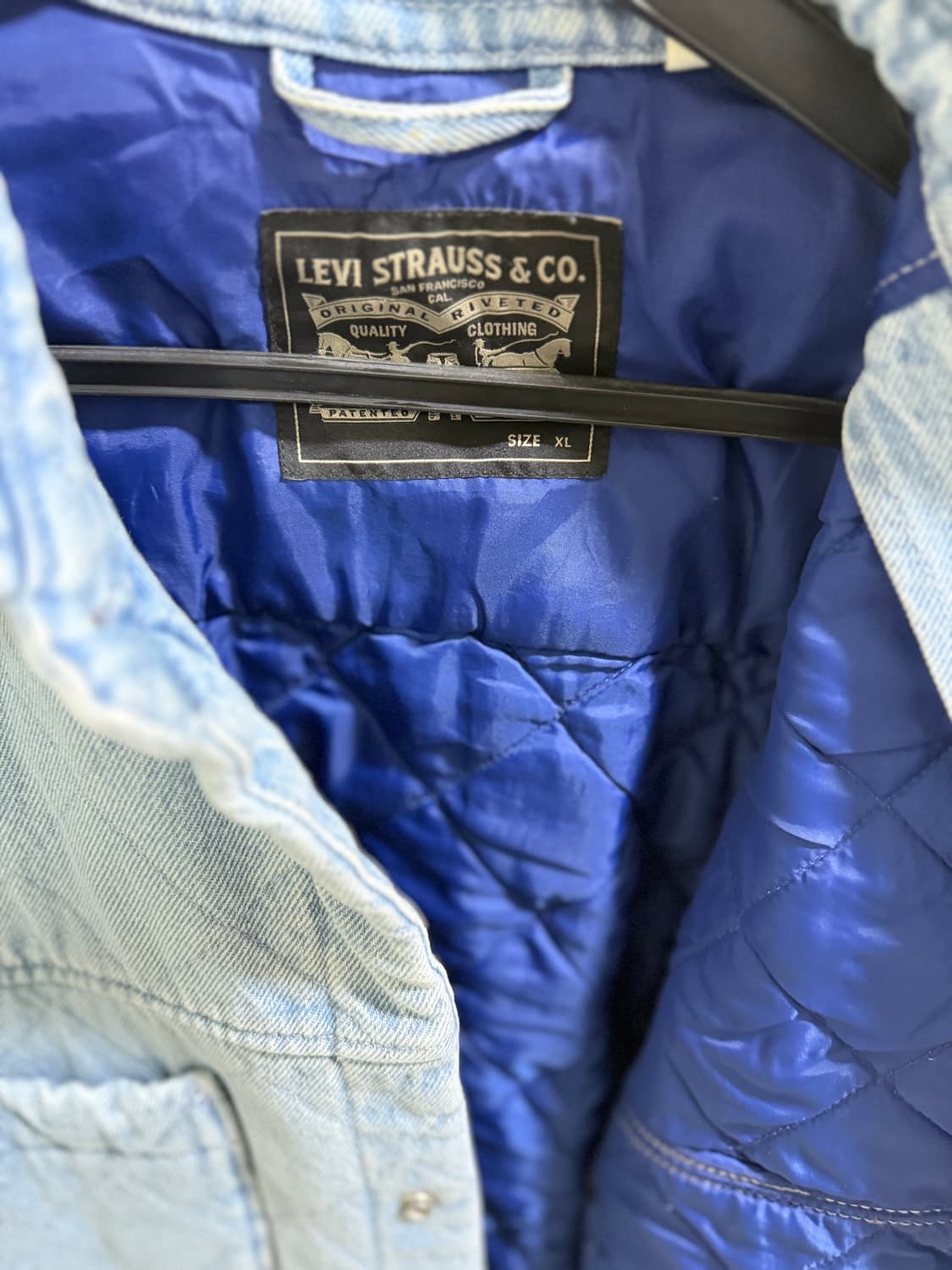 리바이스 데님 퀄팅 반코트 상품이미지4