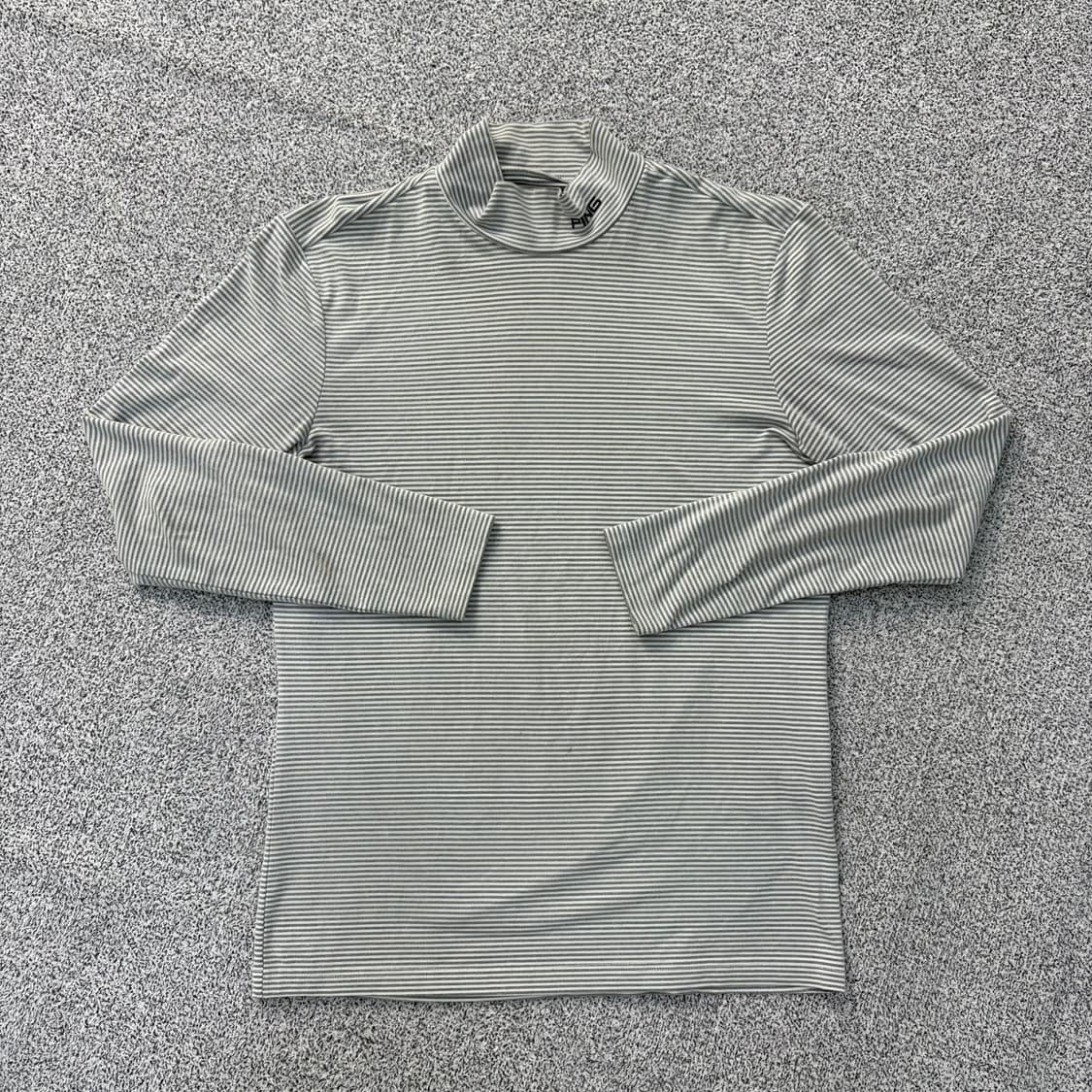 실측 PING 스트라이프 반목 긴팔티 0305J 상품이미지1