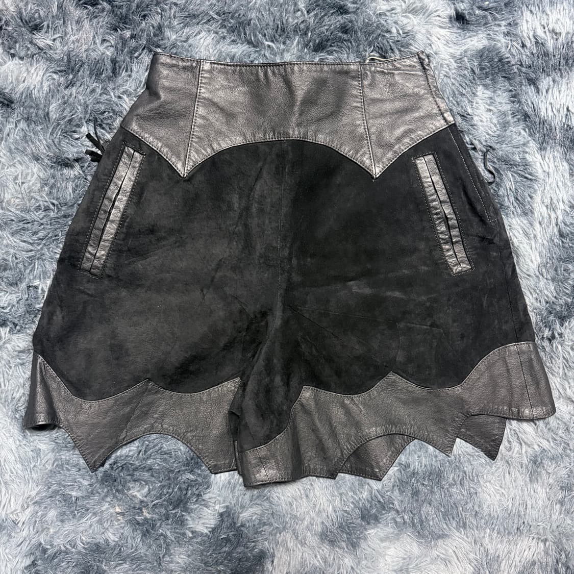 빈티지 프린지 디테일 돈피 웨스턴 팬츠 상품이미지1