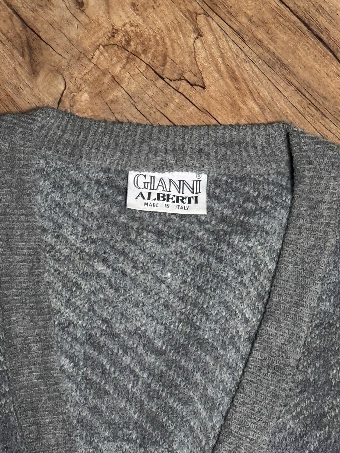 [XL] 지아니 알베르티 이탈리아 아가일 가디건 상품이미지4