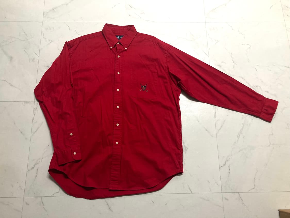 90s 폴로 랄프로렌 방패 로고 오버핏 셔츠 105-110 상품이미지1