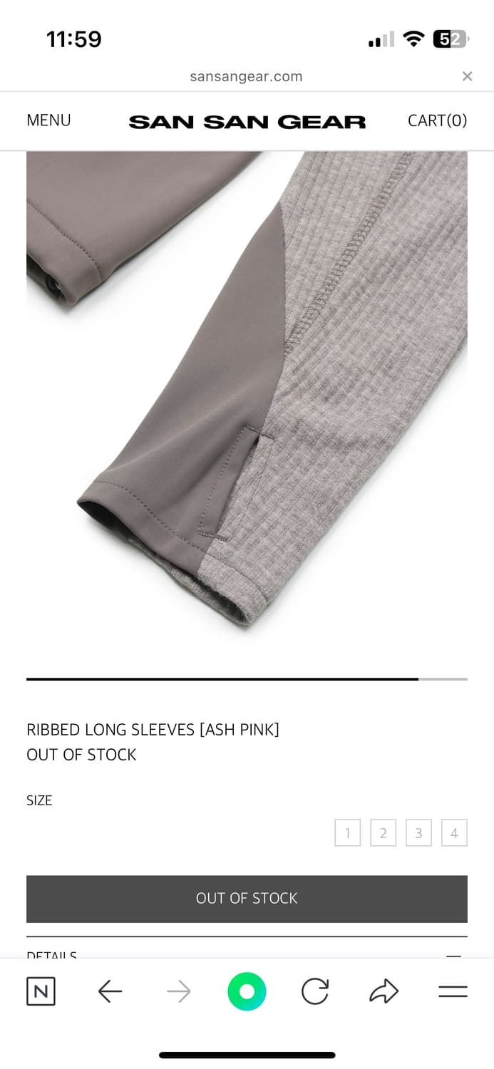 산산기어롱슬리브RIBBED LONG SLEEVES [ASH PINK]  상품이미지5