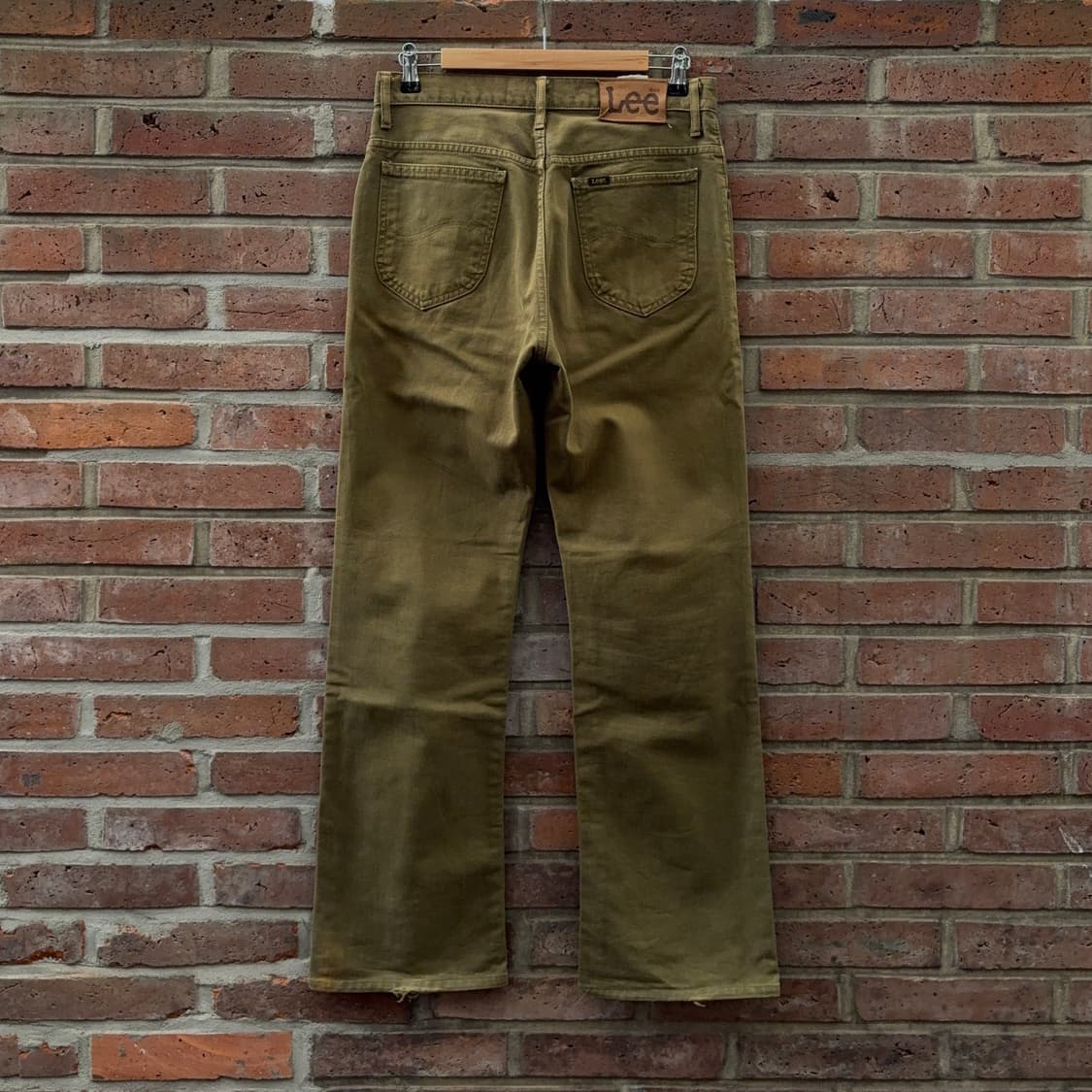 90s 리 Lee 코튼 트윌 부츠컷 팬츠 – 일본 생산 상품이미지8