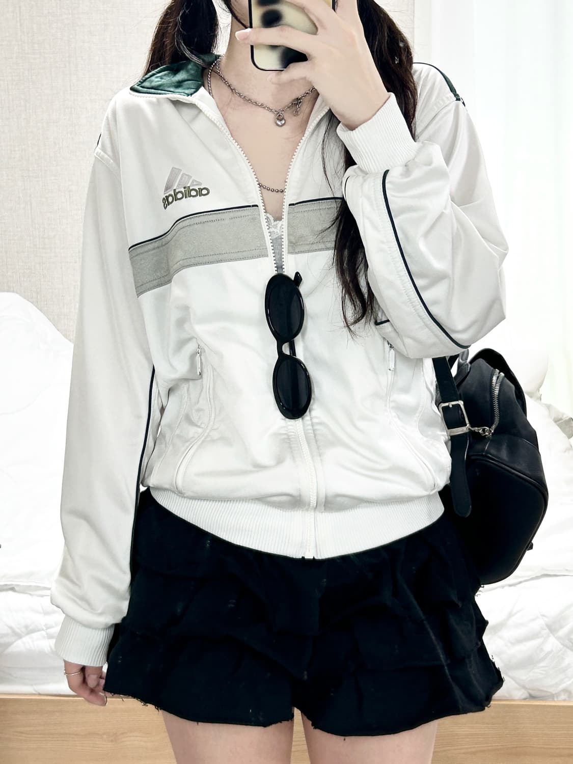 아디다스 90‘s 빅로고 화이트 져지 상품이미지4