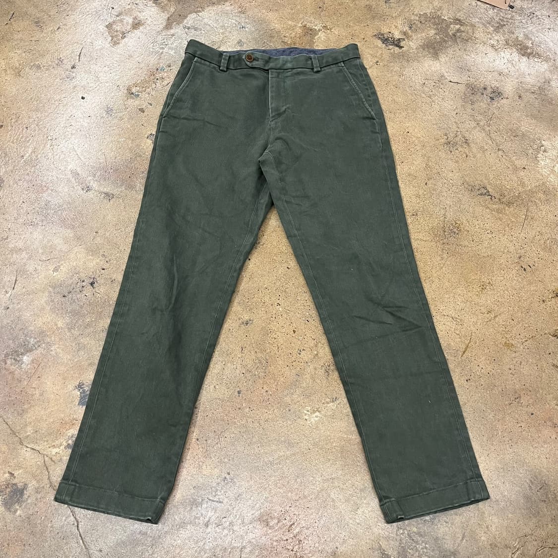 [정품/32] 브룩스 브라더스 올리브색 면바지 b15 상품이미지2