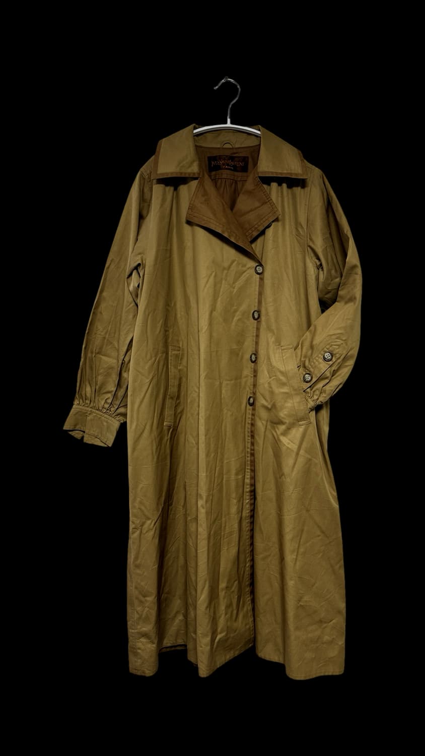 입생로랑 90s 싱글 브라운 코트 상품이미지1