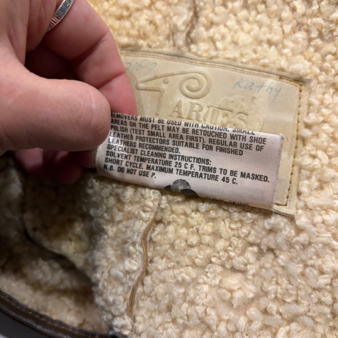 [L] ARIES SLINK SKIN 양가죽 레더 자켓 브라운 D97 상품이미지8