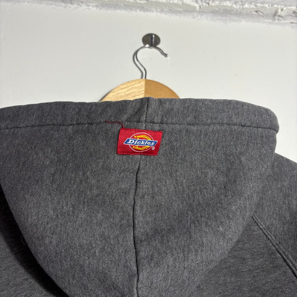 디키즈 로고 후드집업 차콜 (무료배송) 상품이미지6