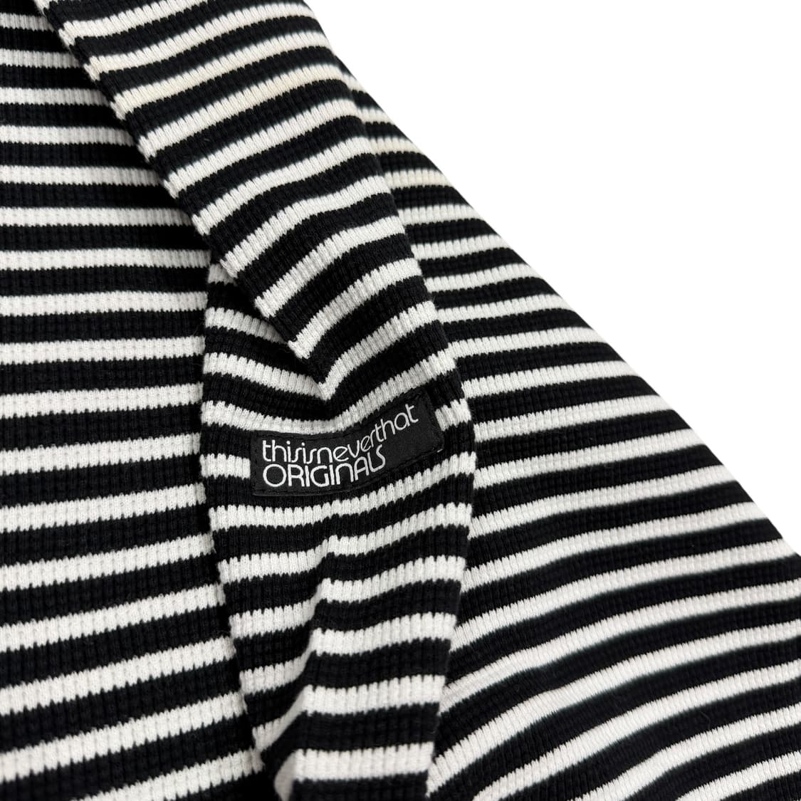 디스이즈네버댓 와플 롱슬리브 긴팔티 블랙 XL 상품이미지2