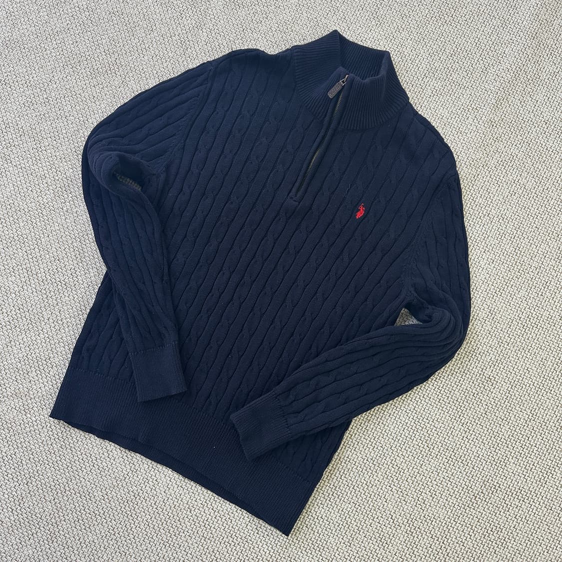 L 유에스폴로 케이블 니트 코튼 0413D 상품이미지1