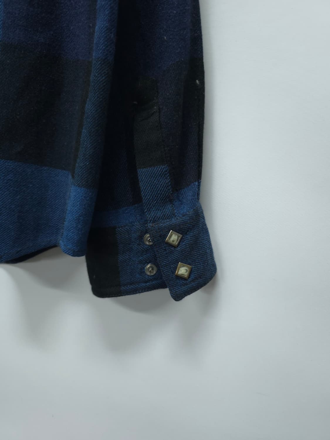 쉐인진 웨스턴 블루 버팔로 체크 플란넬셔츠(100) 상품이미지9