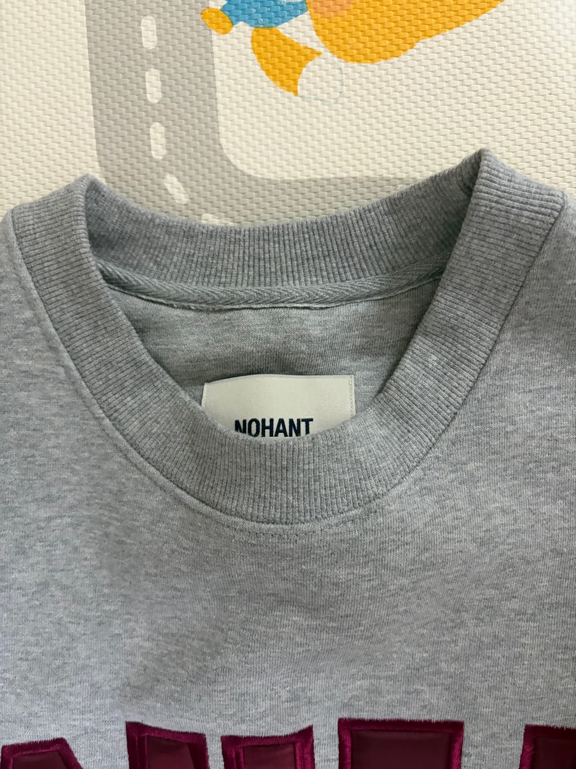 노앙 NOHANT Lonely 맨투맨 티셔츠 그레이 L 상품이미지2
