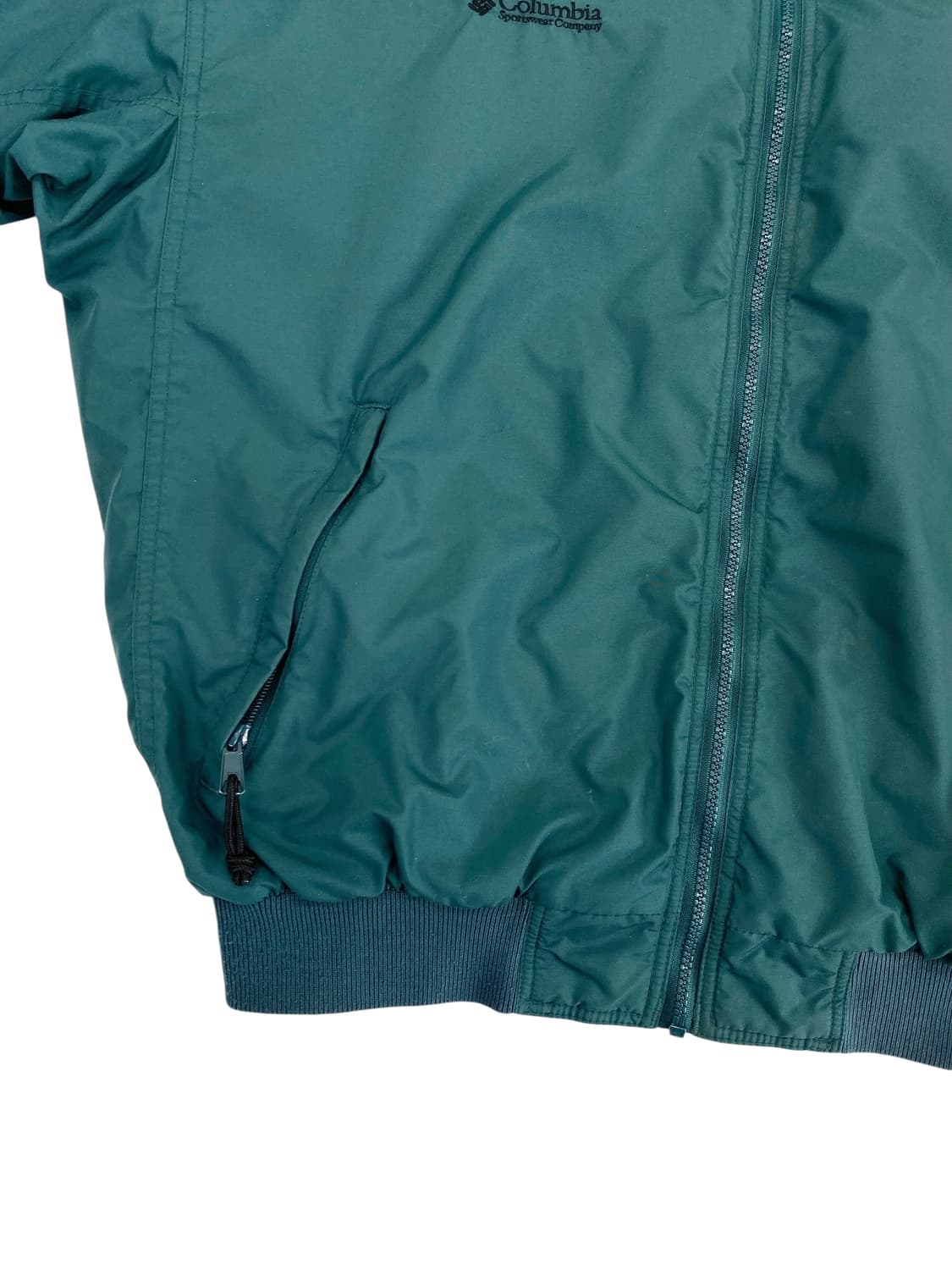 90's 컬럼비아 플리스 안감 나일론 후드 자켓 상품이미지3