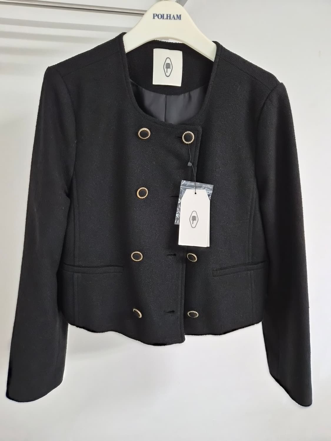 망고매니플리즈 24SS 리사 더블자켓 라운드 트위드 재킷 상품이미지1