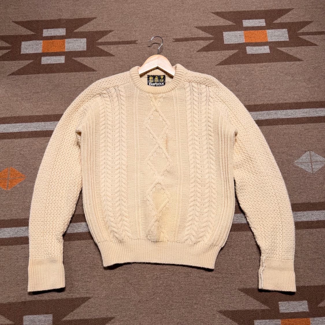 Barbour 바버 퓨어울 피셔맨 니트 L 상품이미지1