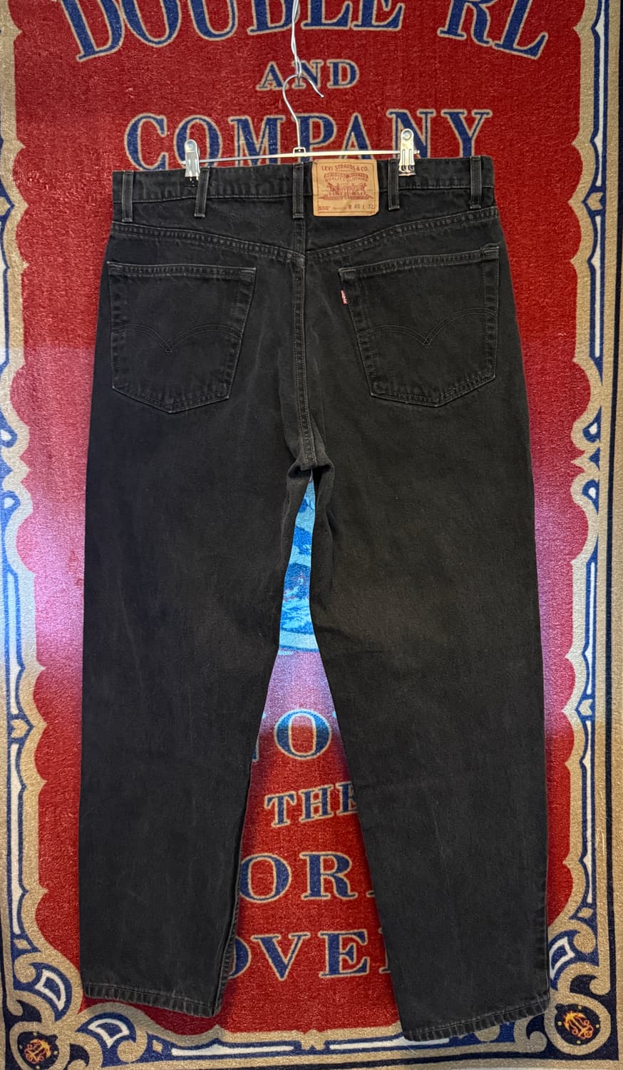 리바이스 90s 미제 550 흑청 40/32 지퍼플라이 상품이미지9