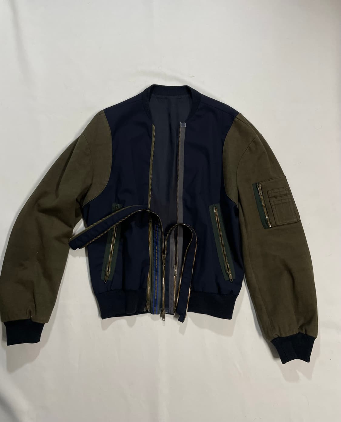 라프시몬스 11aw 멀티 지퍼 ma-1 봄버  상품이미지1