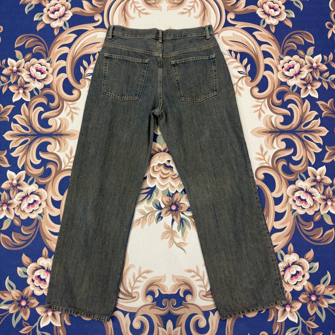 (31)자라ZARA 녹워싱 와이드 데님팬츠 상품이미지5