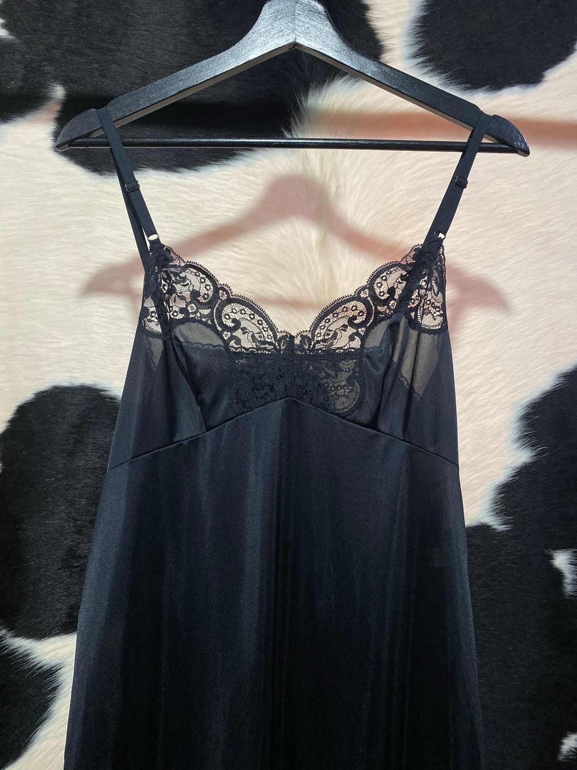 Japanese vtg 언발 트임 레이스 슬립원피스 상품이미지2