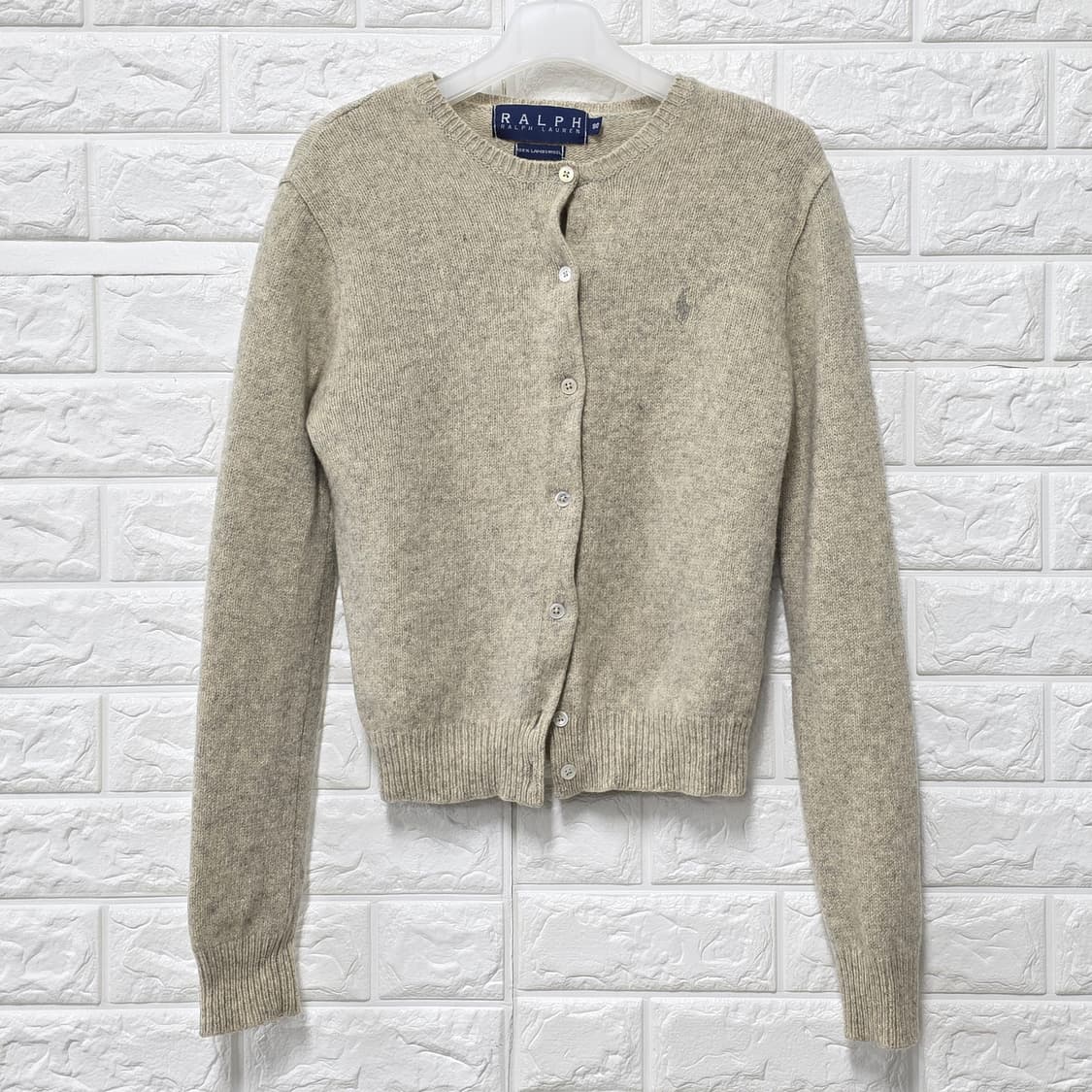 택포//폴로랄프로렌 램스울 니트 가디건 90 상품이미지1