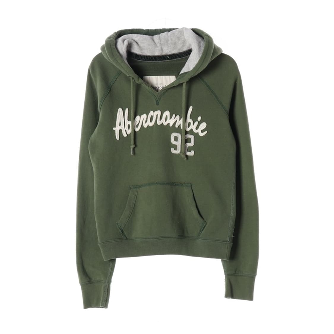 아베크롬비 NY 92 아치로고 빈티지 그린 후드티 M 상품이미지1