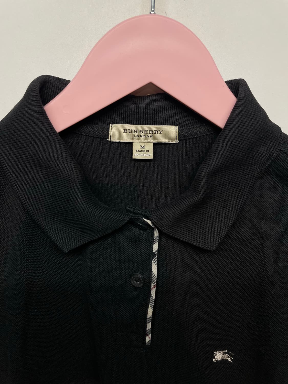 버버리 블랙 반팔 폴로 티셔츠 상품이미지5