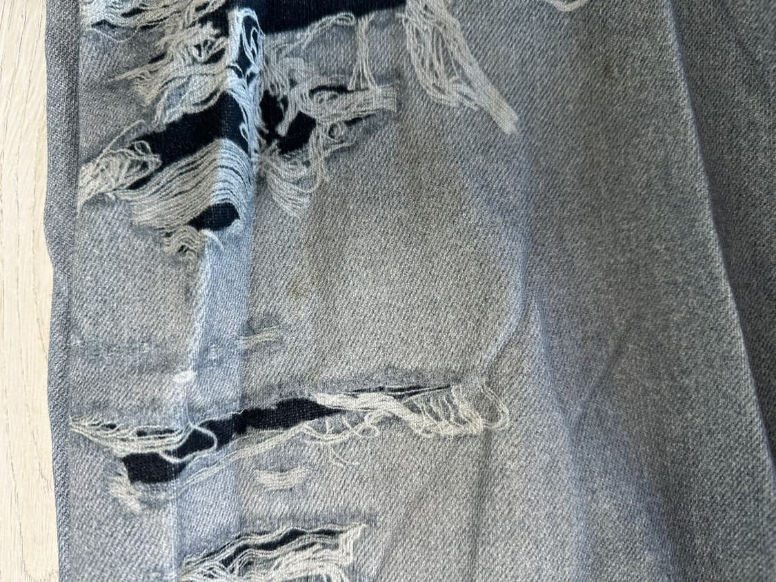 [S] 발렌시아가 트롱프뢰유 데님 팬츠 블루 상품이미지7