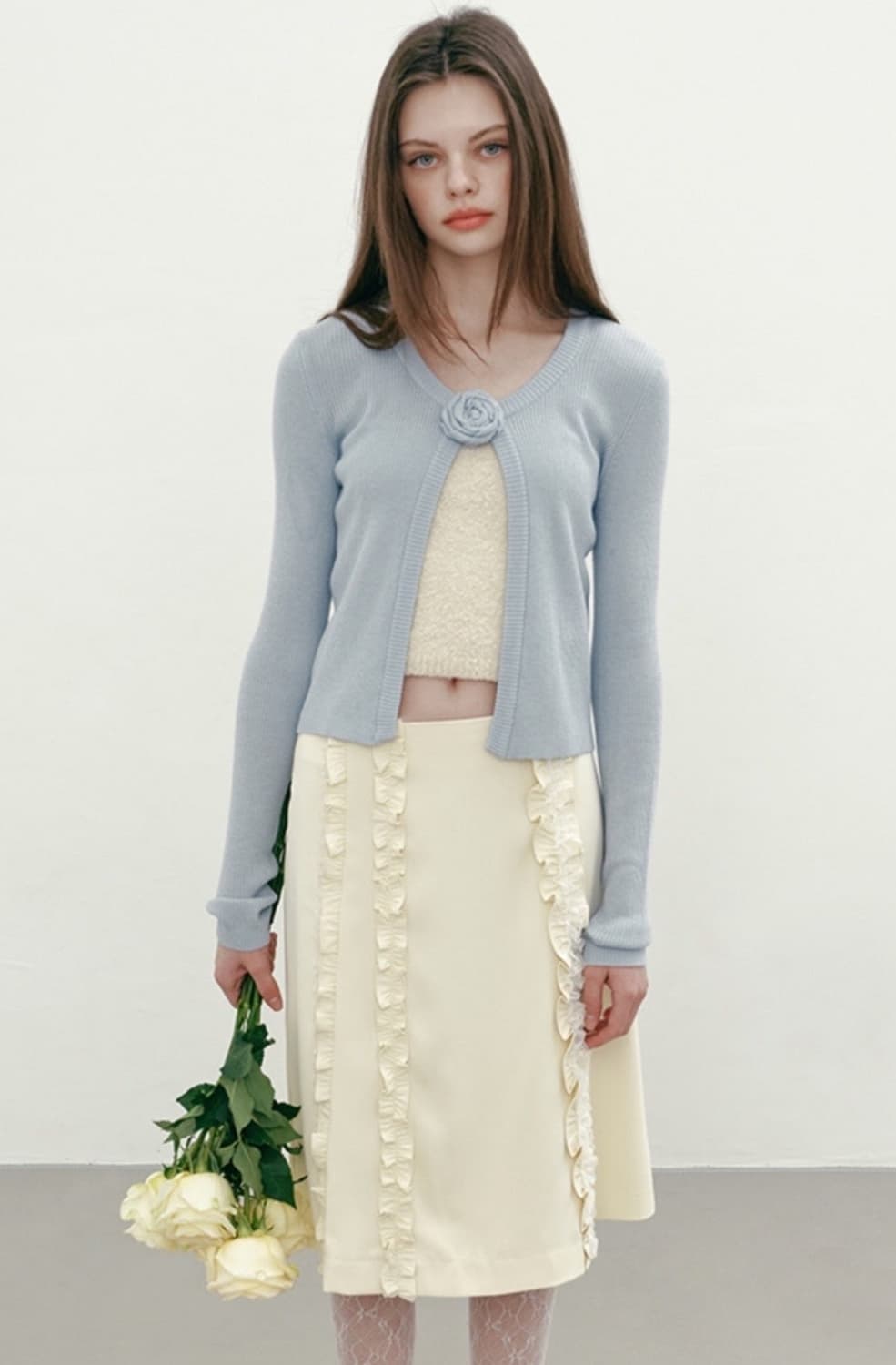 구함)마가린 핑거스 코사지 가디건 rose corsage cardigan 상품이미지1