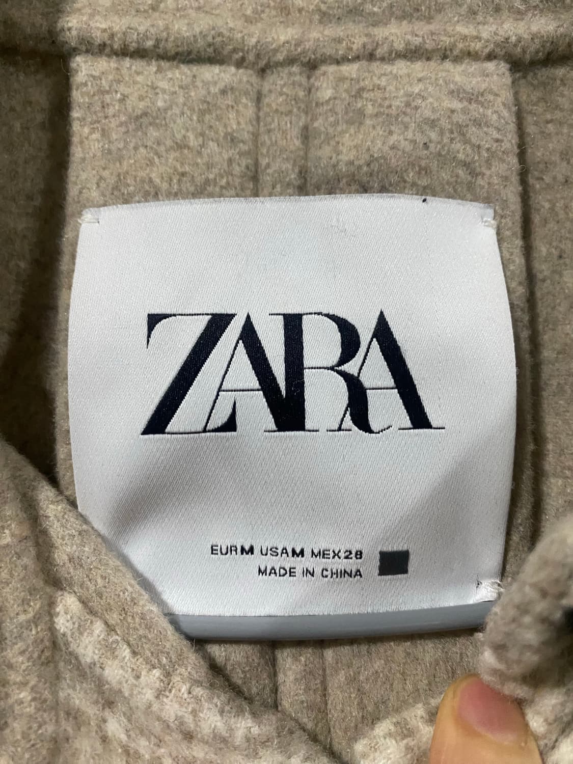 ZARA 셔츠형 코트 M사이즈 상품이미지4