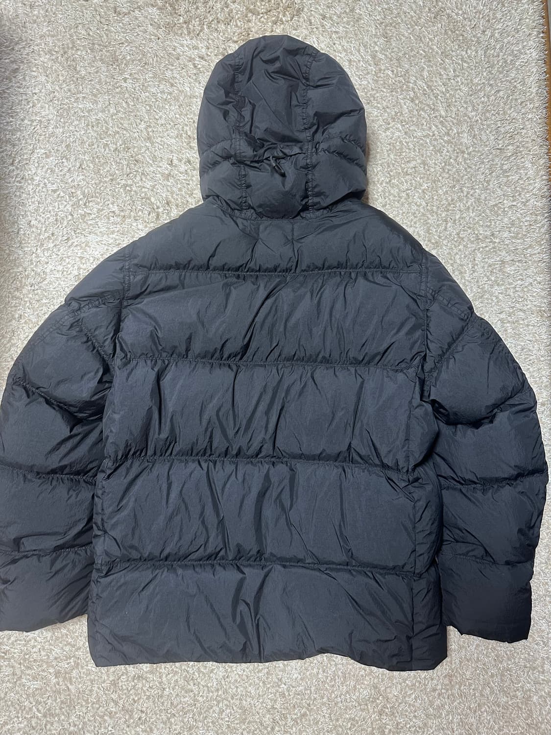 [스톤아일랜드][L]24FW 크링클랩스 후드 다운 자켓 패딩 블랙 상품이미지2