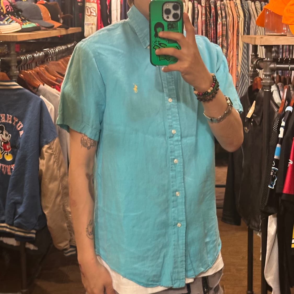 [HI] 폴로 랄프로렌 반팔 셔츠 스카이블루 상품이미지4