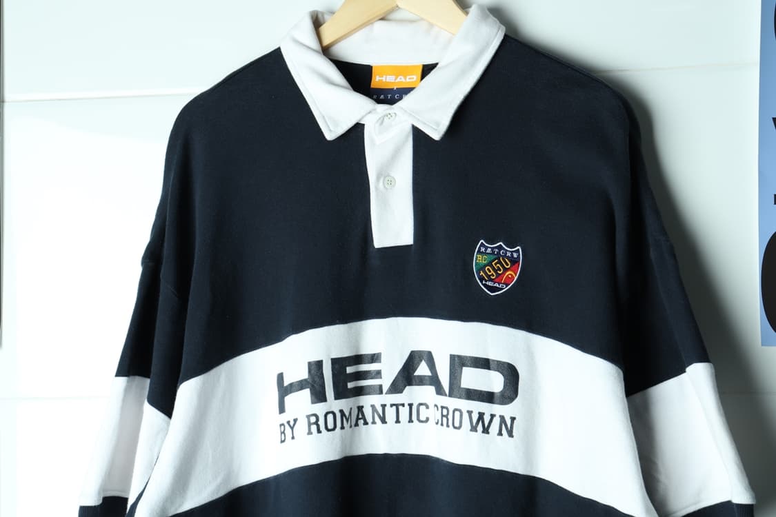 (L-2XL) 헤드 반팔 카라 티셔츠 사용감 럭비 하키 협업-H32911 상품이미지3