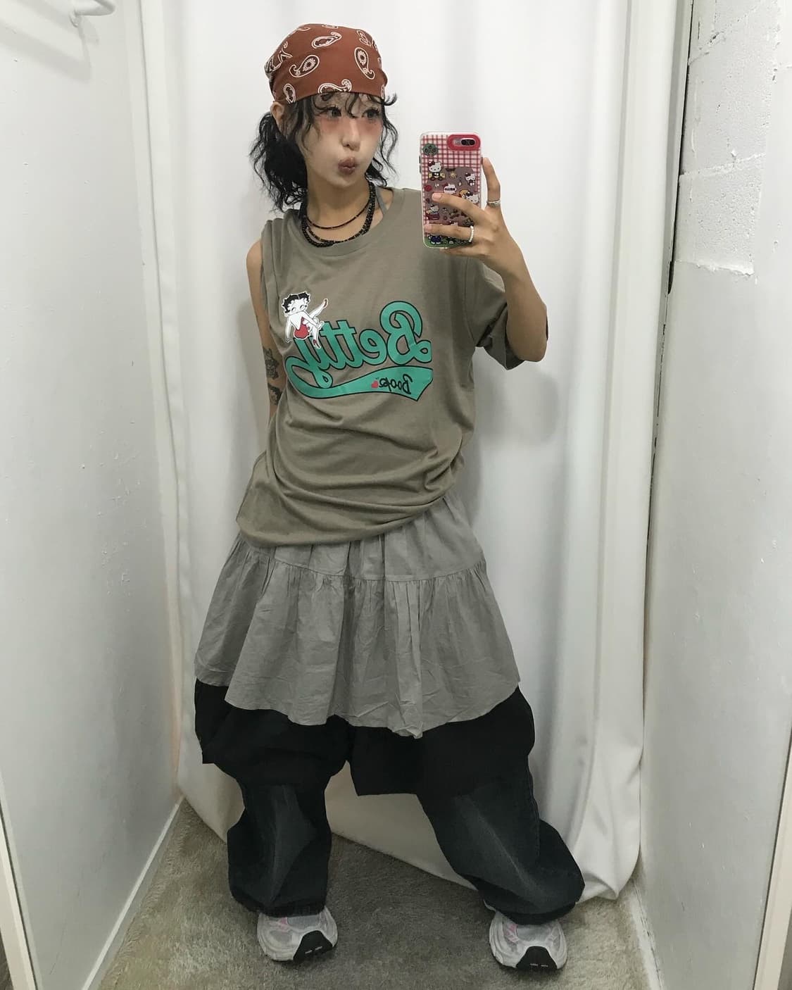 Betty Boop Printing T-shirt ( 새상품 ) 상품이미지2