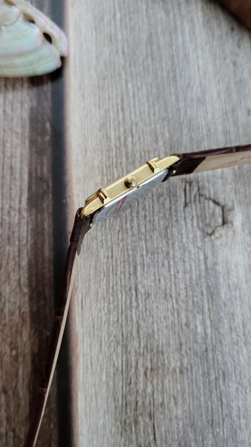 정품 오메가 드빌 Challenge 탱크 쿼츠 시계 상품이미지9