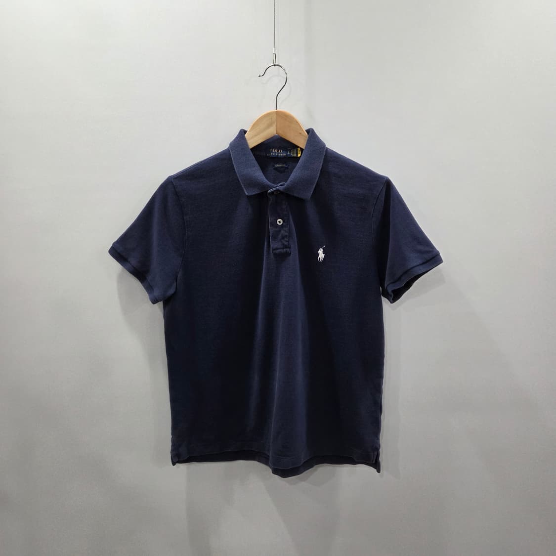 폴로랄프로렌 우먼 피케 카라 반팔티 네이비 L 상품이미지1