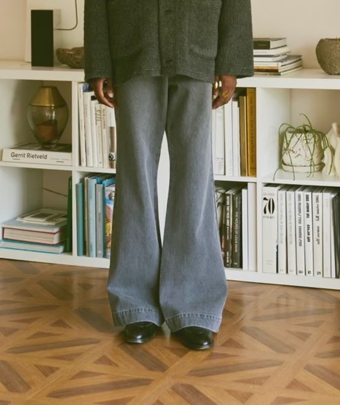 Soerte Wide Straight Flared Denim Pant  상품이미지8