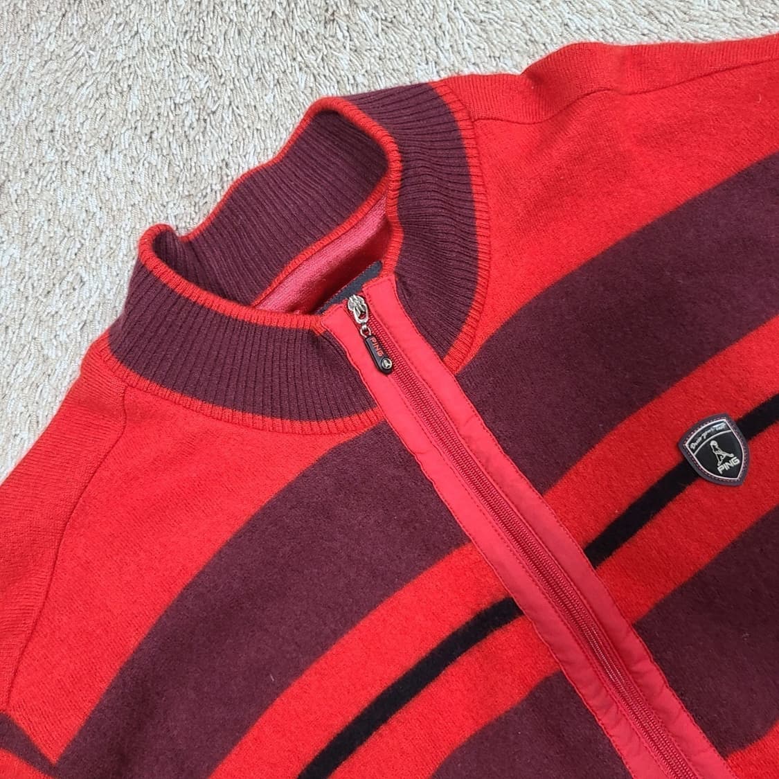 핑 방풍 니트집업 상품이미지3