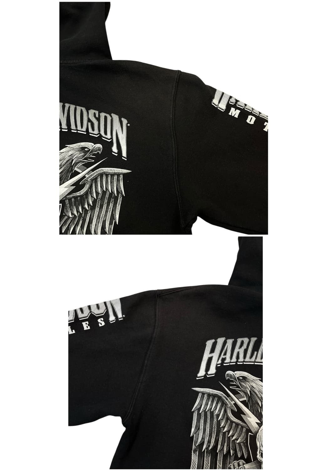 할리데이비슨 프린팅 후드티 블랙 S #csz1752 상품이미지9