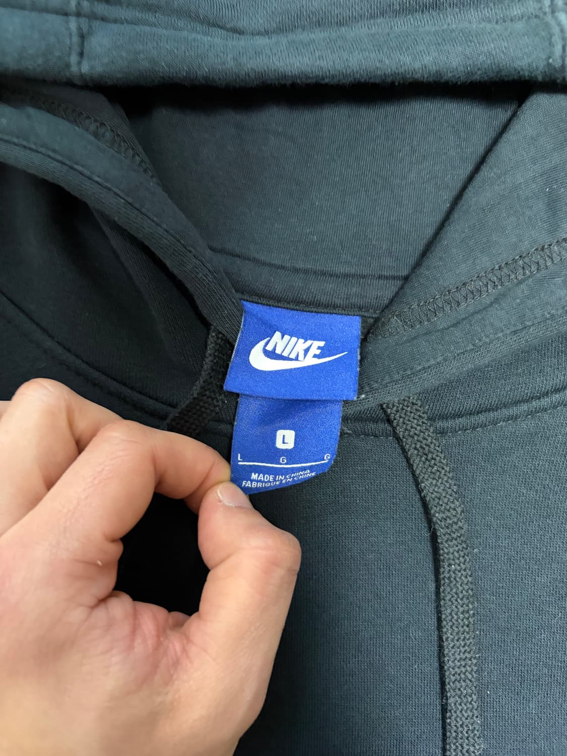 L) 나이키 후드티 블랙 상품이미지5