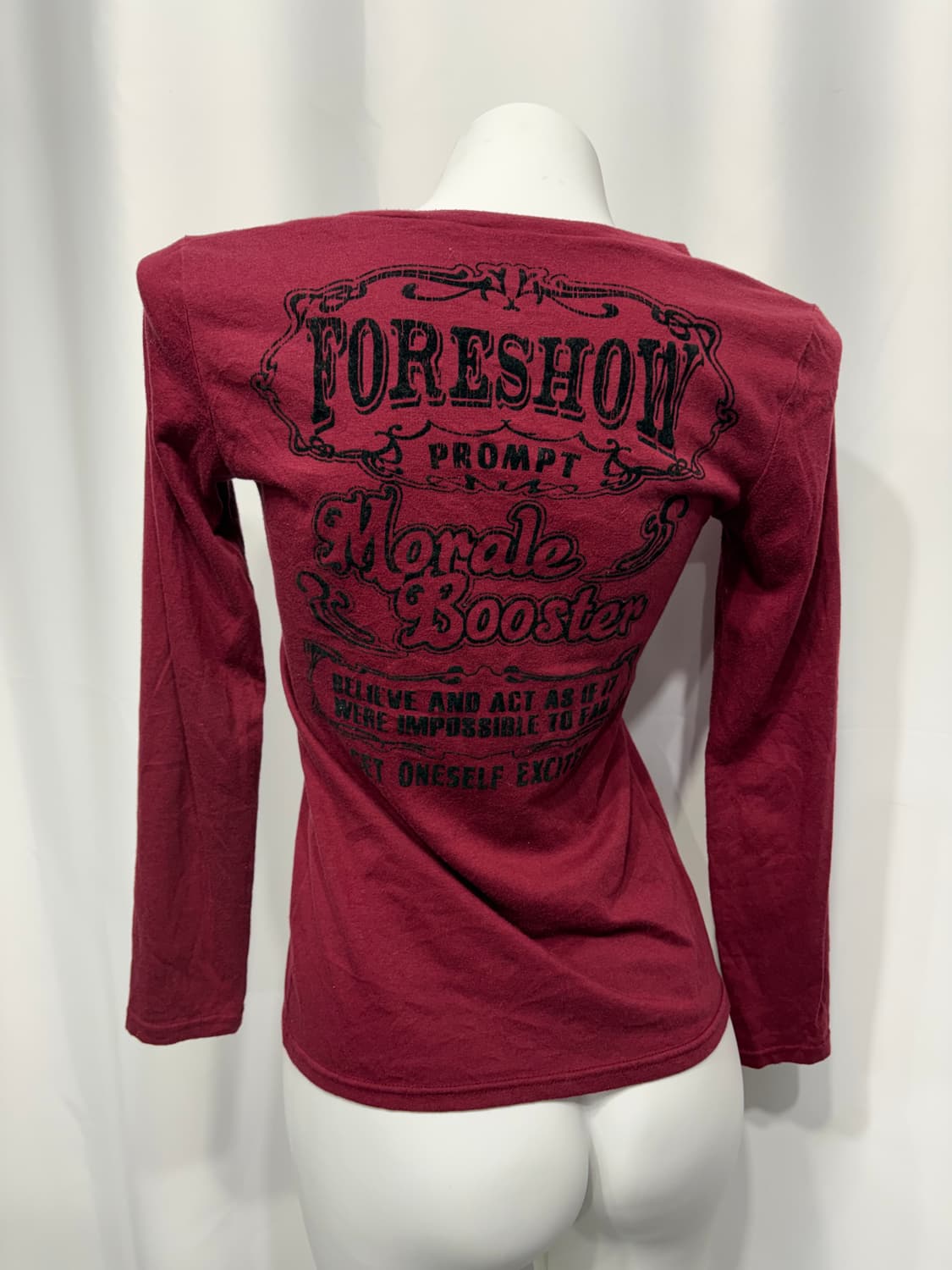 🎸레드 백 프린팅 롱슬리브🎸 상품이미지4