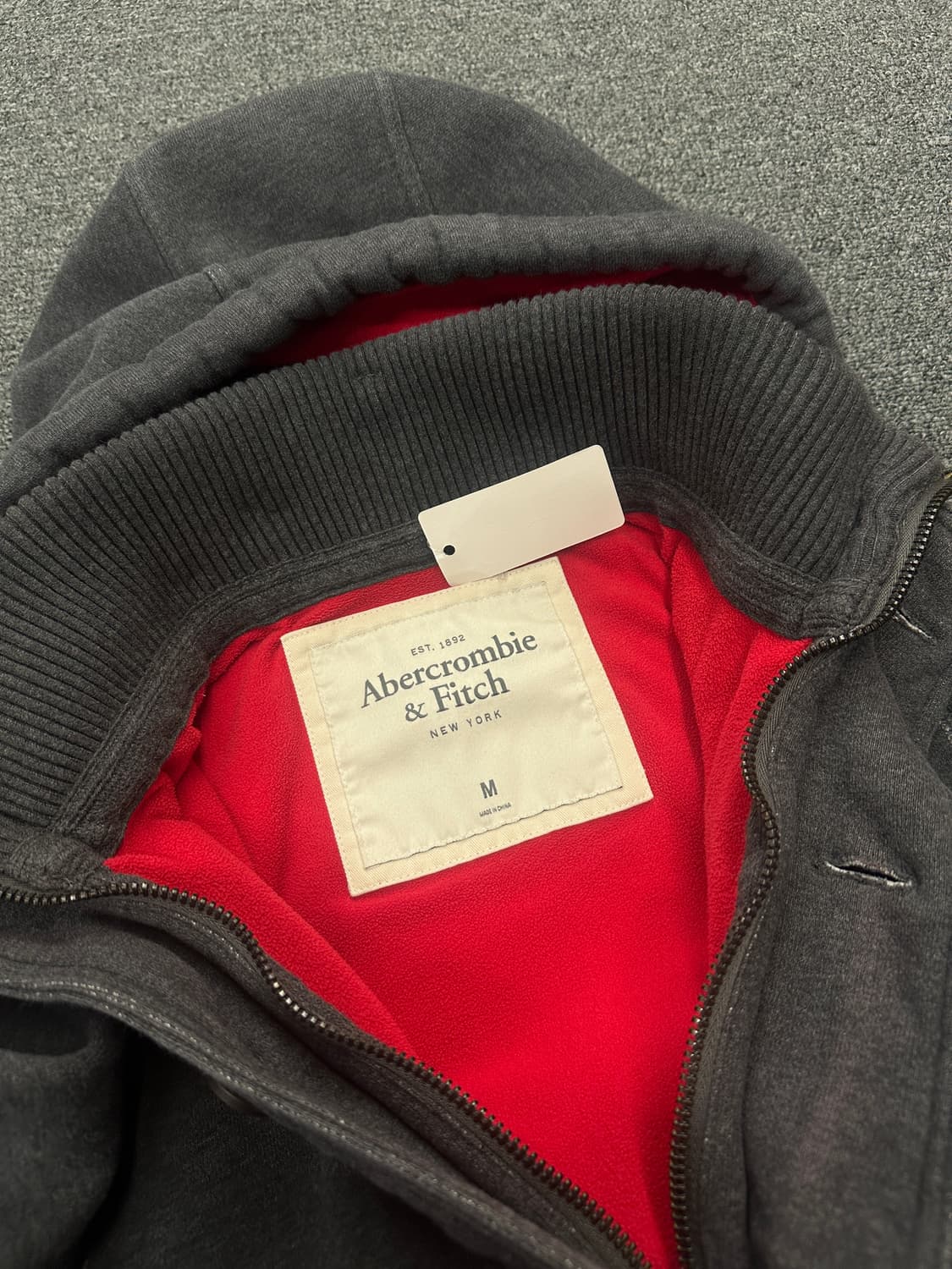 M) 아베크롬비 무스 로고 버튼 후드집업 상품이미지9