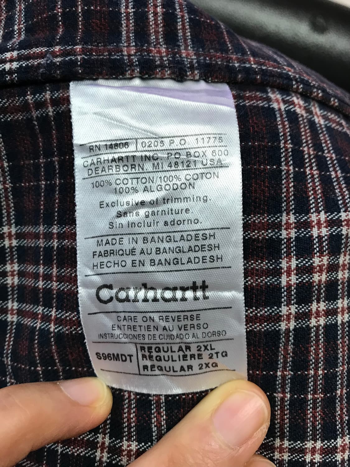 칼하트 빈티지 컨버스  플라렌 셔츠2XL 상품이미지4