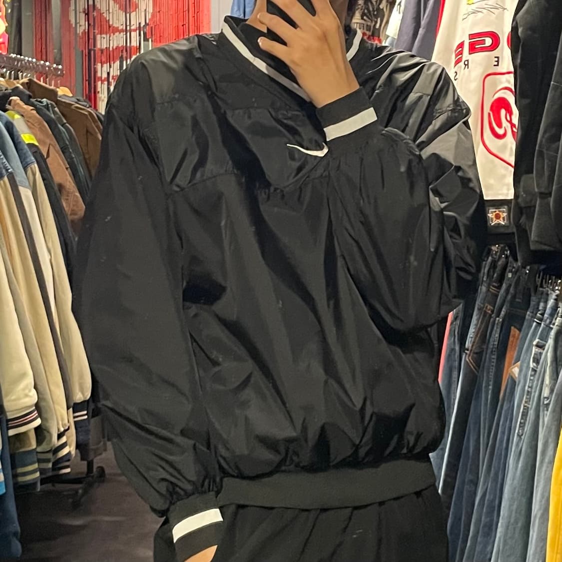 [IM] NIKE 나이키 블랙 미드스우시 웜업 상품이미지4