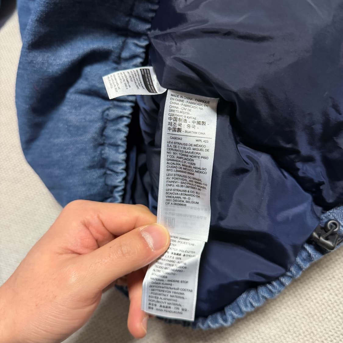 리바이스 퍼포먼스 데님 패딩 자켓 상품이미지4