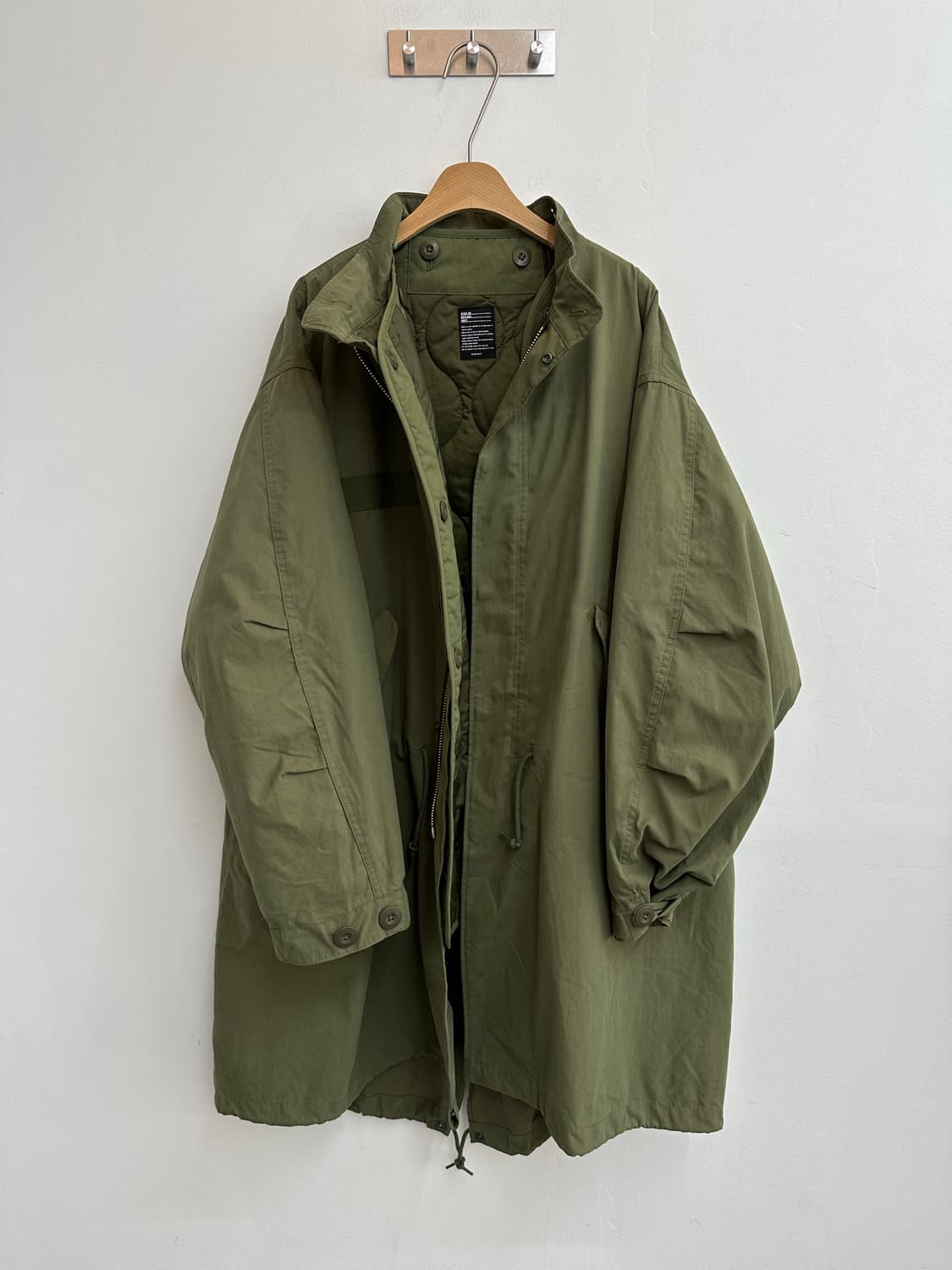 빔즈 M-65 개파카 피쉬테일 야상 모즈코트 라이너 내피 퀼팅 자켓 상품이미지9